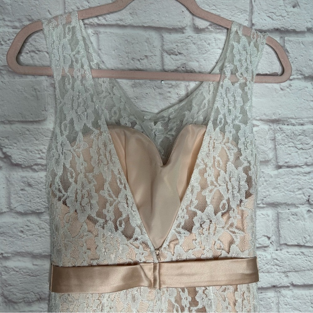 Christina Wu Lace Overlay Sleeveless Mermaid Maxi Gown - Picture 11 of 16